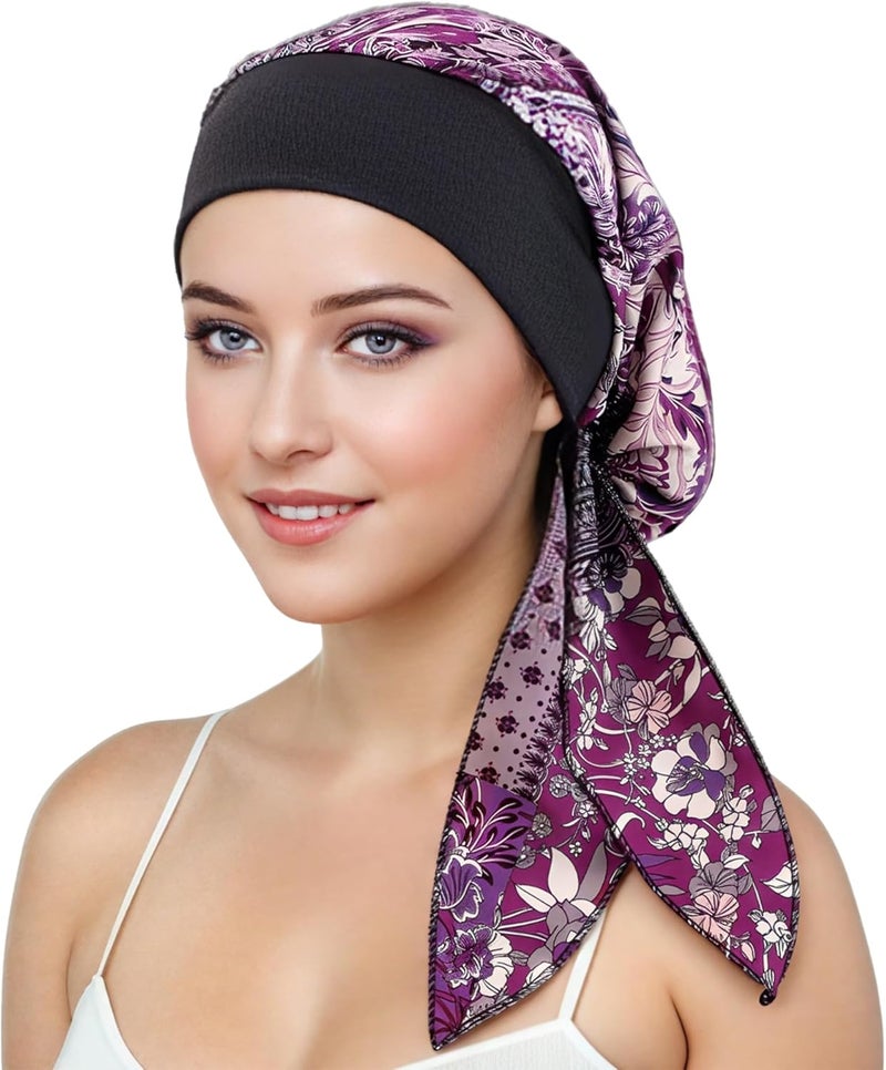Belleshow Chemo Headwear Turbans for Women, Cancer Head Scarf, Headwear Coverings Caps, Head Wraps for Cancer Patients - Image 1